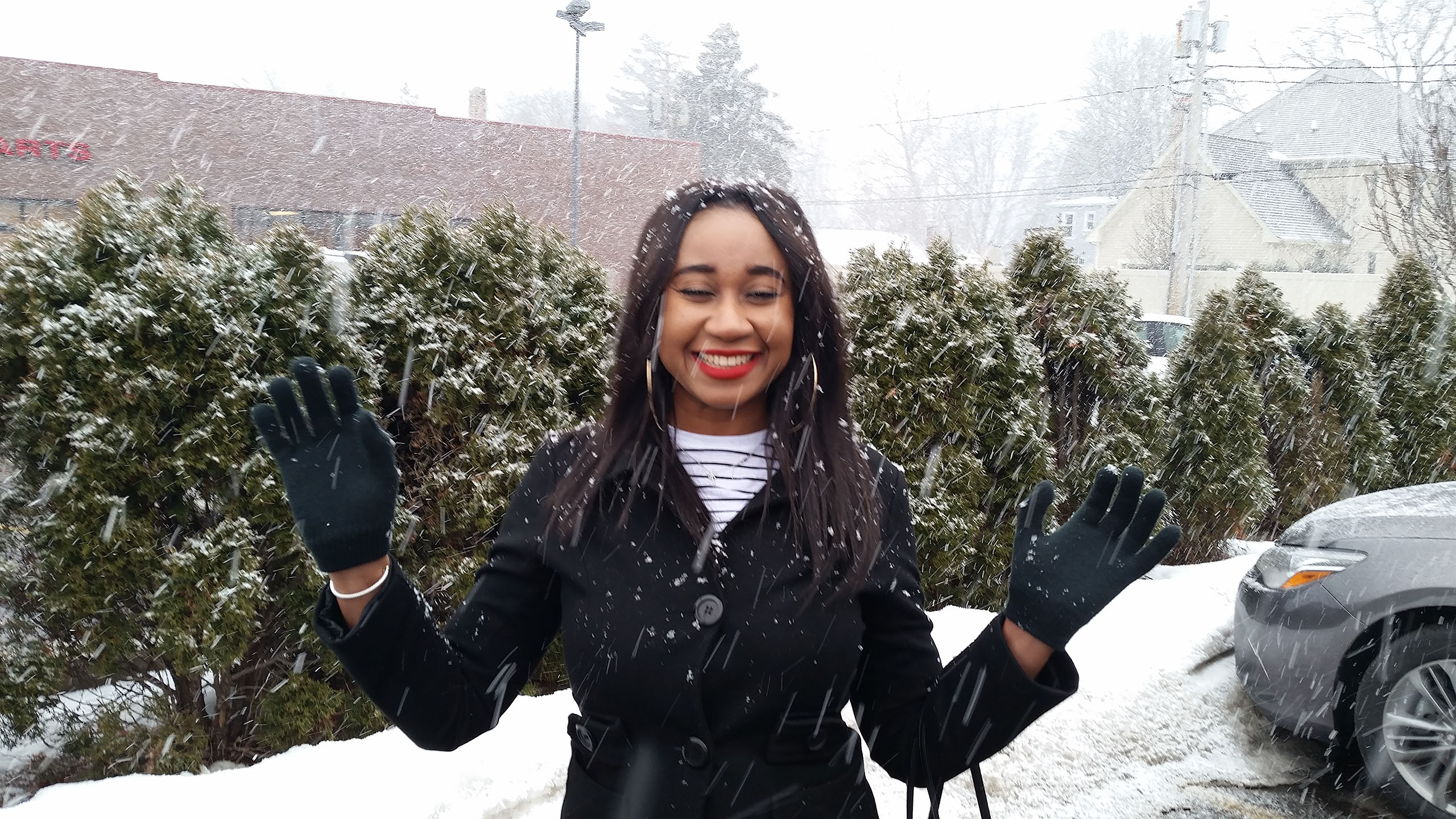 Jerene, Naperville (first time experiencing snow)