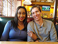 Jerene and Josh at Giordano's, Naperville