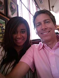 Jerene and Josh at Giordano's, Naperville